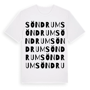 Söndrum ordlek t-shirt – ekologisk bomull t-shirt från Pinshirt