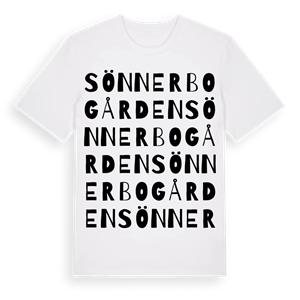 Sönnerbogården ordlek t-shirt – ekologisk bomull t-shirt från Pinshirt