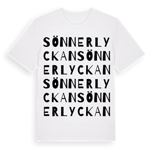Sönnerlyckan ordlek t-shirt – ekologisk bomull t-shirt från Pinshirt