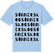 Blue Soul t-shirt med Sönnerskog ordlek t-shirt