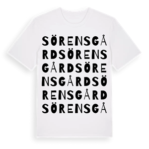 Sörensgård ordlek t-shirt – ekologisk bomull t-shirt från Pinshirt