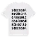 White t-shirt med Sörensgård ordlek t-shirt