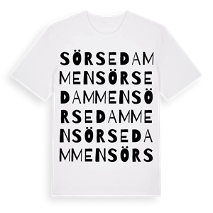 Sörsedammen ordlek t-shirt – ekologisk bomull t-shirt från Pinshirt