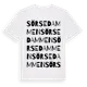 White t-shirt med Sörsedammen ordlek t-shirt