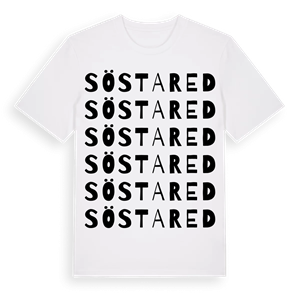 Söstared ordlek t-shirt – ekologisk bomull t-shirt från Pinshirt