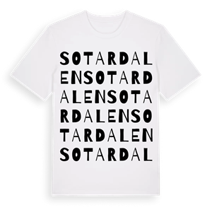 Sotardalen ordlek t-shirt – ekologisk bomull t-shirt från Pinshirt