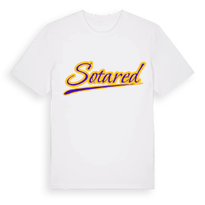 Sotared baseball t-shirt – ekologisk bomull t-shirt från Pinshirt