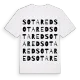 Sotared ordlek t-shirt