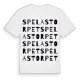 Spelastorpet ordlek t-shirt