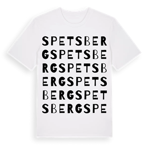 Spetsberg ordlek t-shirt – ekologisk bomull t-shirt från Pinshirt