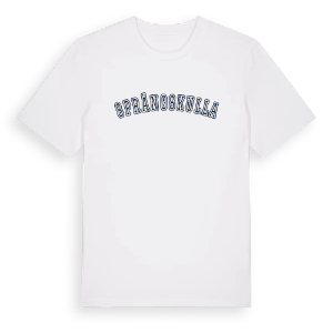 Sprängskulla college t-shirt – ekologisk bomull t-shirt från Pinshirt
