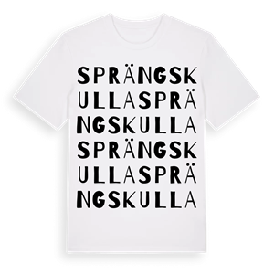 Sprängskulla ordlek t-shirt – ekologisk bomull t-shirt från Pinshirt