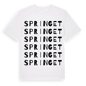 Springet ordlek t-shirt – ekologisk bomull t-shirt från Pinshirt