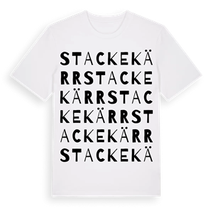 Stackekärr ordlek t-shirt – ekologisk bomull t-shirt från Pinshirt