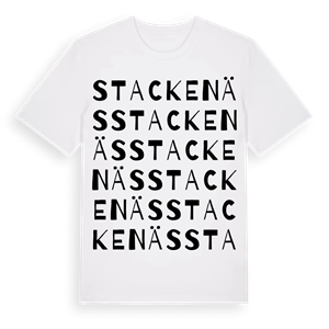 Stackenäs ordlek t-shirt – ekologisk bomull t-shirt från Pinshirt