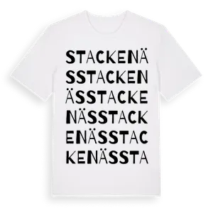 Stackenäs ordlek t-shirt – ekologisk bomull t-shirt från Pinshirt
