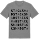 Mid Heather Gray t-shirt med Stacksmad ordlek t-shirt