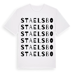 Staelsbo ordlek t-shirt – ekologisk bomull t-shirt från Pinshirt