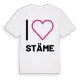 Jag älskar Stäme t-shirt stort tryck