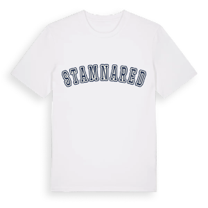 Stamnared college t-shirt – ekologisk bomull t-shirt från Pinshirt