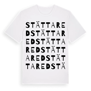 Stättared ordlek t-shirt – ekologisk bomull t-shirt från Pinshirt