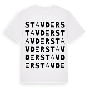 Stavder ordlek t-shirt – ekologisk bomull t-shirt från Pinshirt