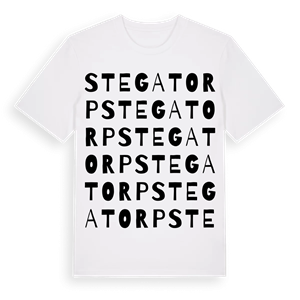 Stegatorp ordlek t-shirt – ekologisk bomull t-shirt från Pinshirt