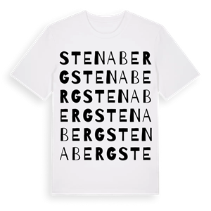 Stenaberg ordlek t-shirt – ekologisk bomull t-shirt från Pinshirt