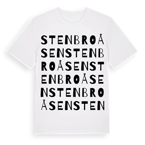 Stenbroåsen ordlek t-shirt – ekologisk bomull t-shirt från Pinshirt