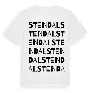 Stendal ordlek t-shirt – ekologisk bomull t-shirt från Pinshirt