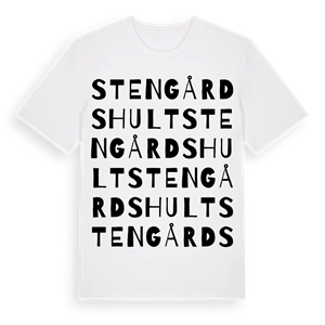 Stengårdshult ordlek t-shirt – ekologisk bomull t-shirt från Pinshirt