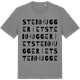 Mid Heather Gray t-shirt med Stenhuggeriet ordlek t-shirt