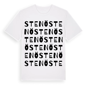Stenö ordlek t-shirt – ekologisk bomull t-shirt från Pinshirt