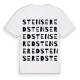 Stensered ordlek t-shirt