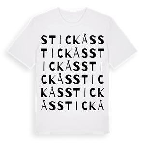 Stickås ordlek t-shirt – ekologisk bomull t-shirt från Pinshirt