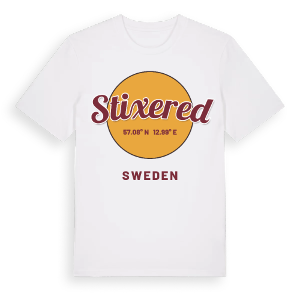 Stixered cirkel t-shirt – ekologisk bomull t-shirt från Pinshirt