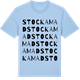 Blue Soul t-shirt med Stockamad ordlek t-shirt