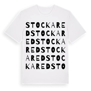 Stockared ordlek t-shirt – ekologisk bomull t-shirt från Pinshirt