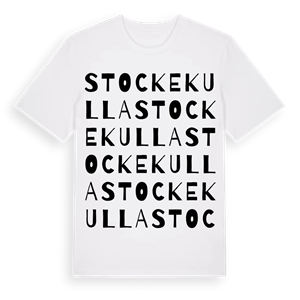 Stockekulla ordlek t-shirt – ekologisk bomull t-shirt från Pinshirt