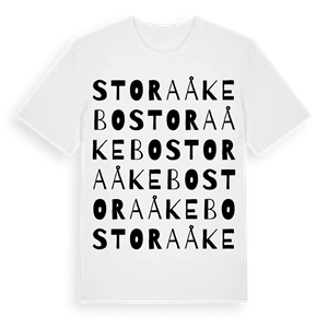 Stora Åkebo ordlek t-shirt – ekologisk bomull t-shirt från Pinshirt