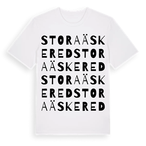 Stora Äskered ordlek t-shirt – ekologisk bomull t-shirt från Pinshirt