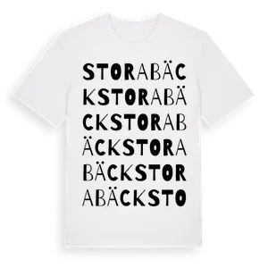 Stora Bäck ordlek t-shirt – ekologisk bomull t-shirt från Pinshirt