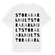 White t-shirt med Stora Barkhult ordlek t-shirt