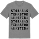 Mid Heather Gray t-shirt med Stora Bastena ordlek t-shirt