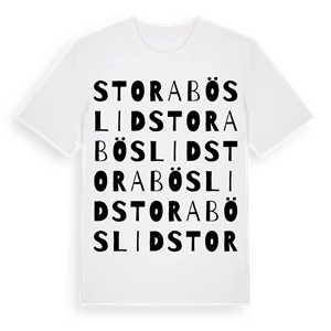 Stora Böslid ordlek t-shirt – ekologisk bomull t-shirt från Pinshirt