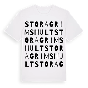 Stora Grimshult ordlek t-shirt – ekologisk bomull t-shirt från Pinshirt