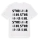 White t-shirt med Stora Harabol ordlek t-shirt