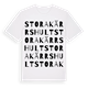 White t-shirt med Stora Kärrshult ordlek t-shirt