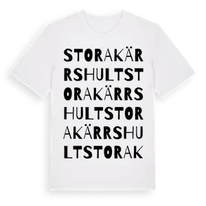 Stora Kärrshult ordlek t-shirt – ekologisk bomull t-shirt från Pinshirt