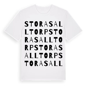 Stora Salltorp ordlek t-shirt – ekologisk bomull t-shirt från Pinshirt